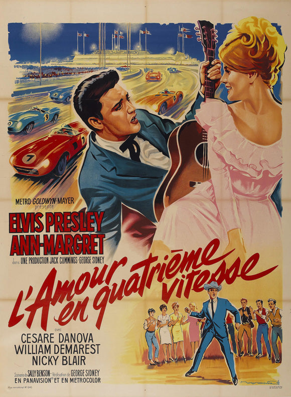 Viva Las Vegas Movie Poster Print showcasing the iconic Las Vegas scene.