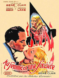 I Married a Witch movie poster print showcasing whimsical artwork.