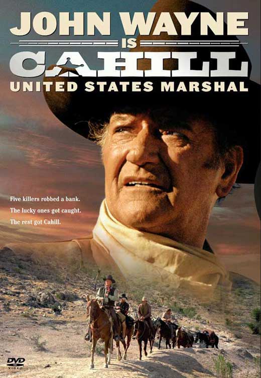 Cahill U.S. Marshal Movie Poster Print showcasing a U.S. Marshal in action.