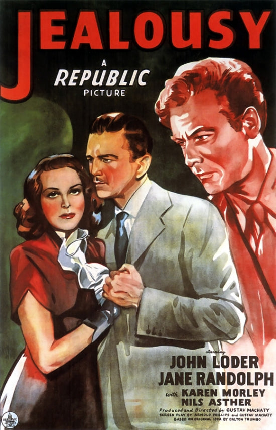 Jealousy Movie Poster Print showcasing dramatic film artwork.
