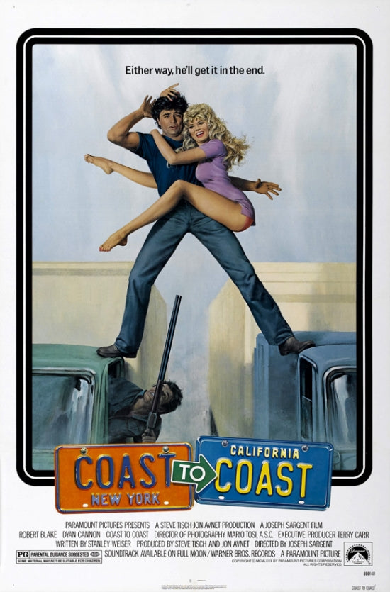 Coast to Coast Movie Poster Print showcasing adventure and travel themes.