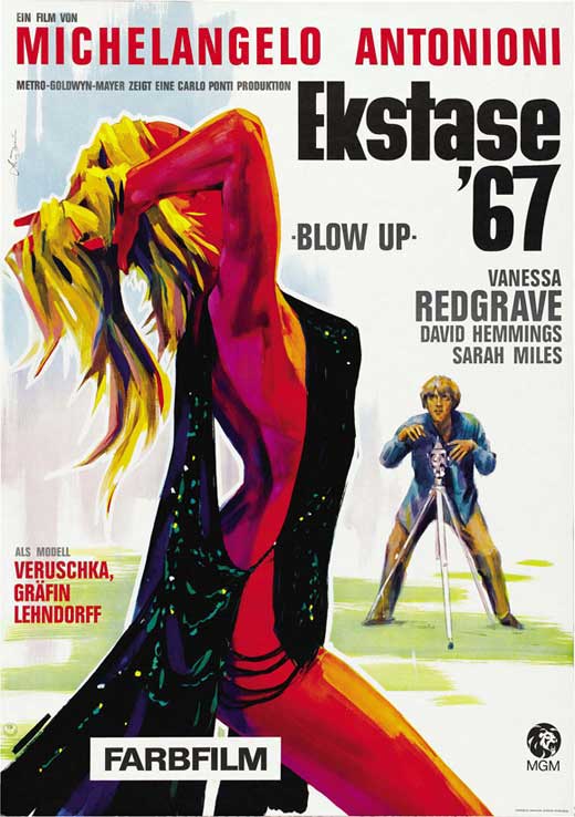 Blow-Up Movie Poster Print showcasing classic film art.