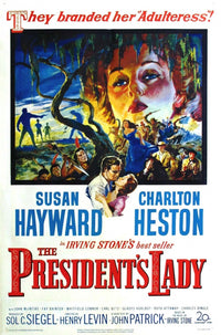 The President's Lady Movie Poster Print showcasing classic film art.