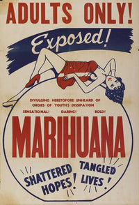 Marihuana Movie Poster Print showcasing vintage cinema artwork.