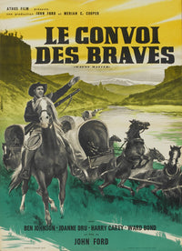 Wagon Master Movie Poster Print featuring classic film imagery.