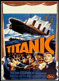 Titanic Movie Poster Print showcasing iconic imagery from the film.