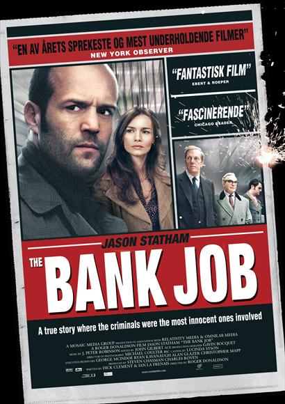 Bank Job Movie Poster Print showcasing the thrilling heist theme.