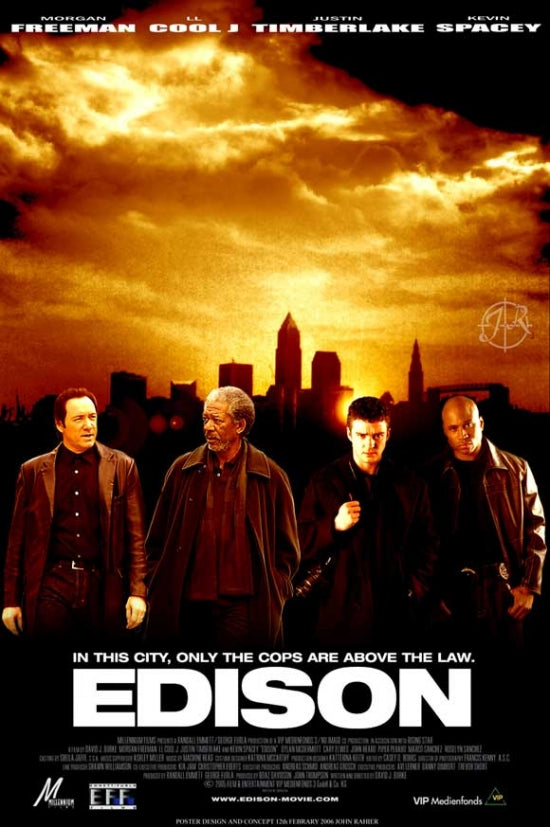 Edison Movie Poster Print - A striking and vibrant art piece for movie lovers.