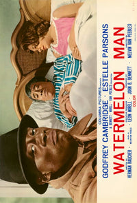 Watermelon Man Movie Poster Print showcasing a vibrant retro design.