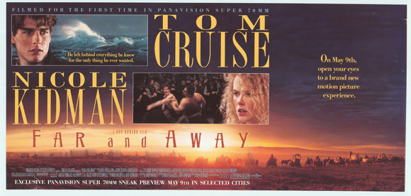 Far and Away Movie Poster Print showcasing adventure and romance.