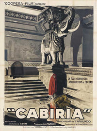 Cabiria Movie Poster Print showcasing classic film art.