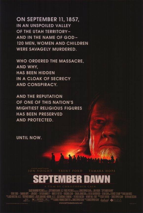 September Dawn Movie Poster Print showcasing a historical theme.