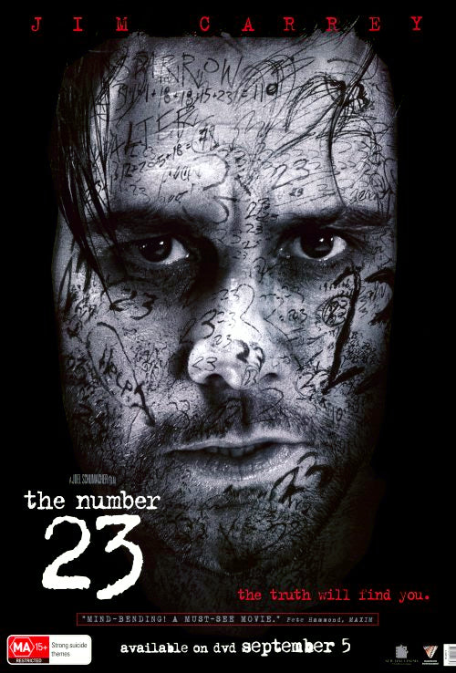 The Number 23 Movie Poster Print - Captivating film art