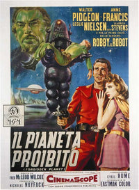 Forbidden Planet Movie Poster Print showcasing classic sci-fi art.