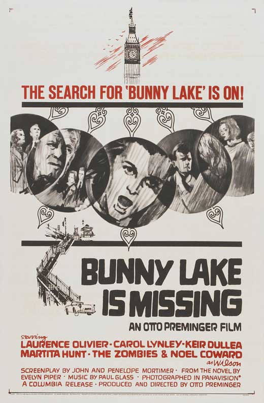 Bunny Lake is Missing Movie Poster Print showcasing suspenseful design.