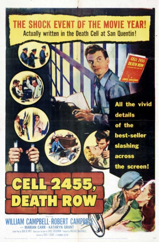 Cell 2455 Death Row Movie Poster Print showcasing dramatic film themes.