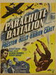 Parachute Battalion Movie Poster Print showcasing airborne warfare.