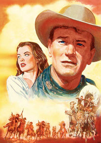 Tall in the Saddle Movie Poster Print featuring classic film imagery.