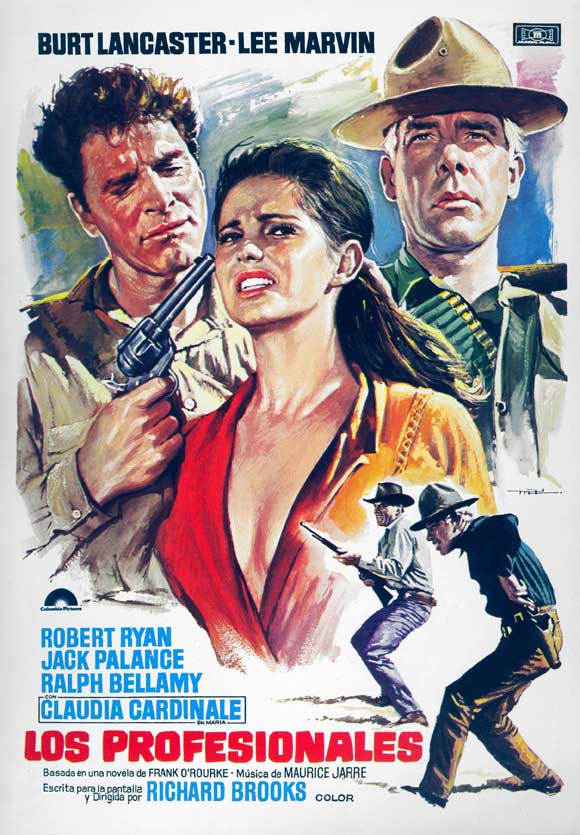 The Professionals Movie Poster Print featuring classic film art.