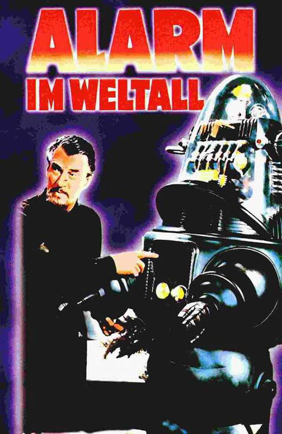 Forbidden Planet Movie Poster Print featuring classic sci-fi artwork