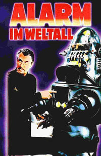 Forbidden Planet Movie Poster Print featuring classic sci-fi artwork