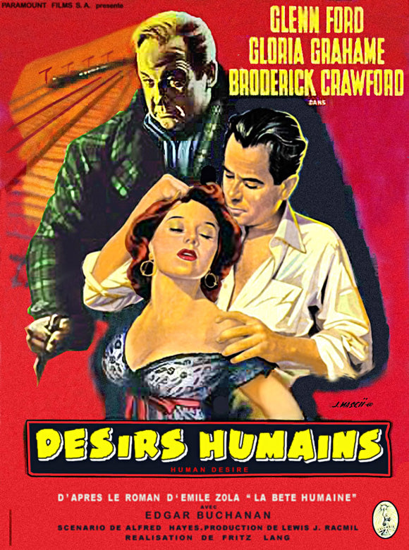 Human Desire Movie Poster Print showcasing classic film art