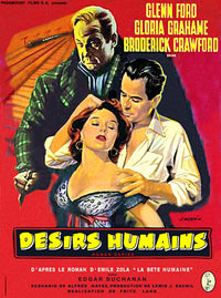 Human Desire Movie Poster Print showcasing classic film art
