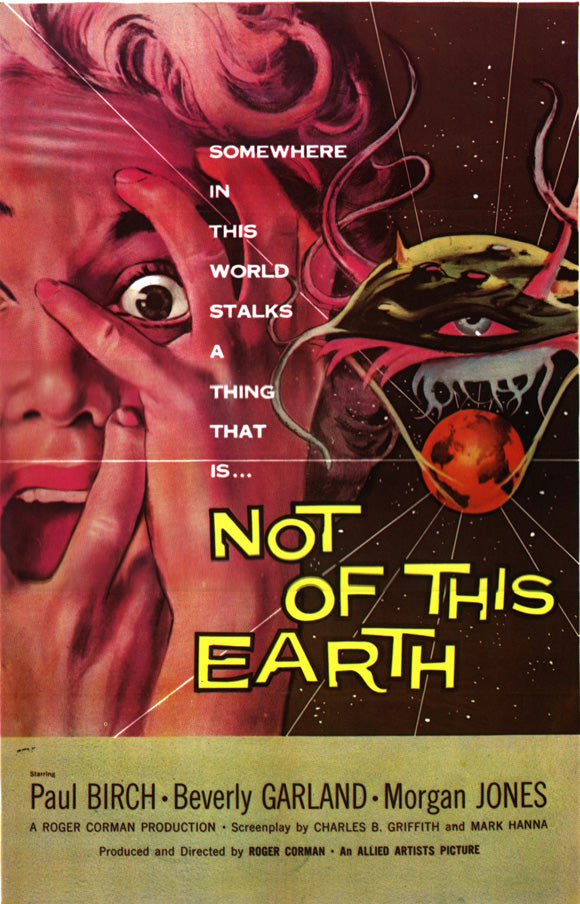 Not of This Earth Movie Poster Print showcasing classic sci-fi art.