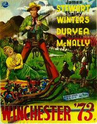 Winchester '73 Movie Poster Print showcasing classic Western film art.
