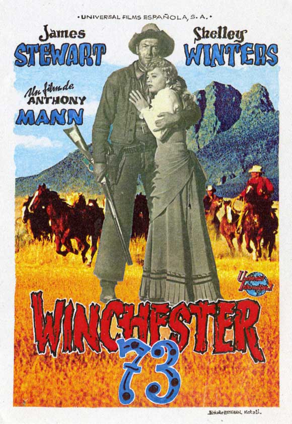 Winchester '73 Movie Poster Print showcasing classic western film art.