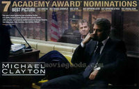 Michael Clayton Movie Poster Print showcasing intense drama and cinematic experience.