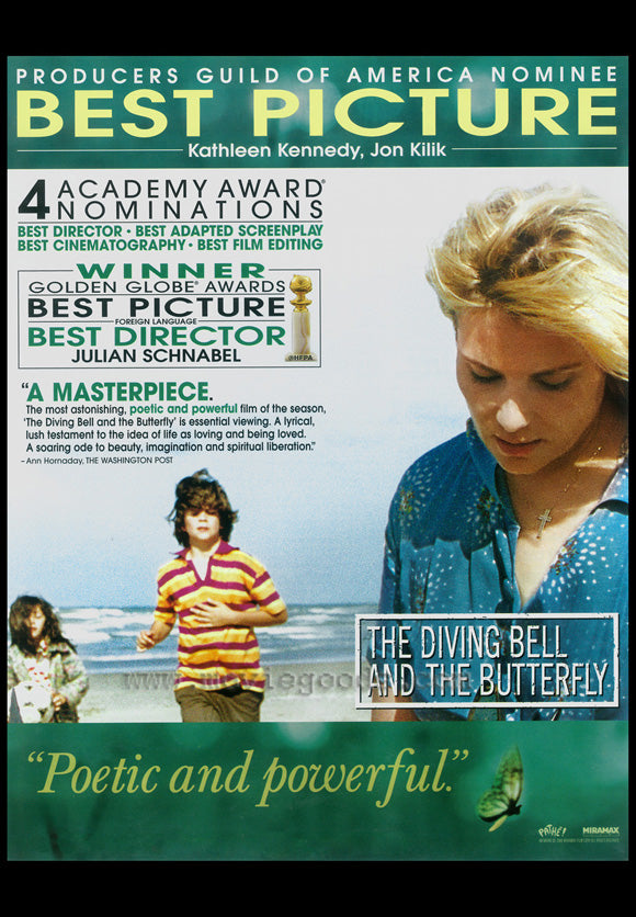 Diving Bell and the Butterfly Movie Poster Print