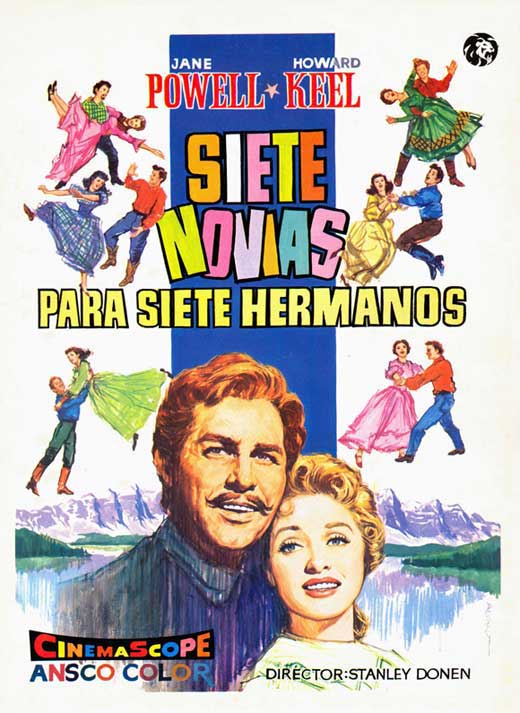 Seven Brides for Seven Brothers Movie Poster Print showcasing iconic film artwork.