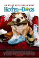 Hotel for Dogs movie poster print featuring colorful imagery of dogs in a hotel setting.
