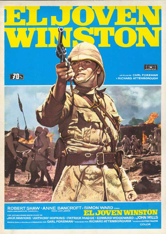 Young Winston Movie Poster Print showcasing classic cinema art