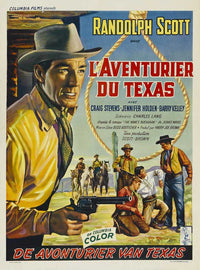 Buchanan Rides Alone Movie Poster Print showcasing classic film art.