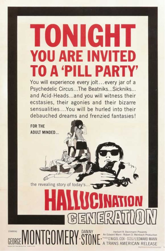 Hallucination Generation Movie Poster Print showcasing vibrant colors.