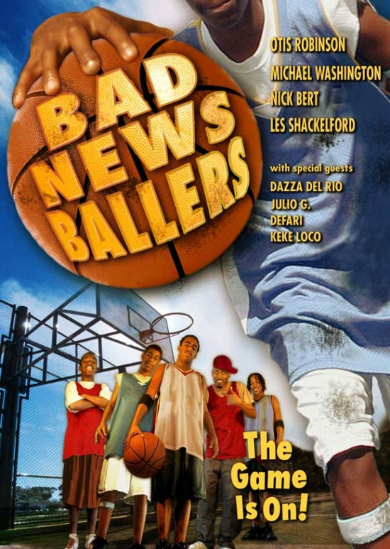Bad News Ballers Movie Poster Print, colorful movie art for decor