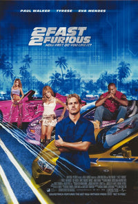 2 Fast 2 Furious Movie Poster Print - 11x17 | Posterazzi