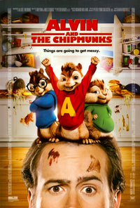 Alvin and the Chipmunks Movie Poster Print featuring vibrant characters