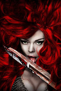 Red Sonja Movie Poster Print - Epic Fantasy Artwork