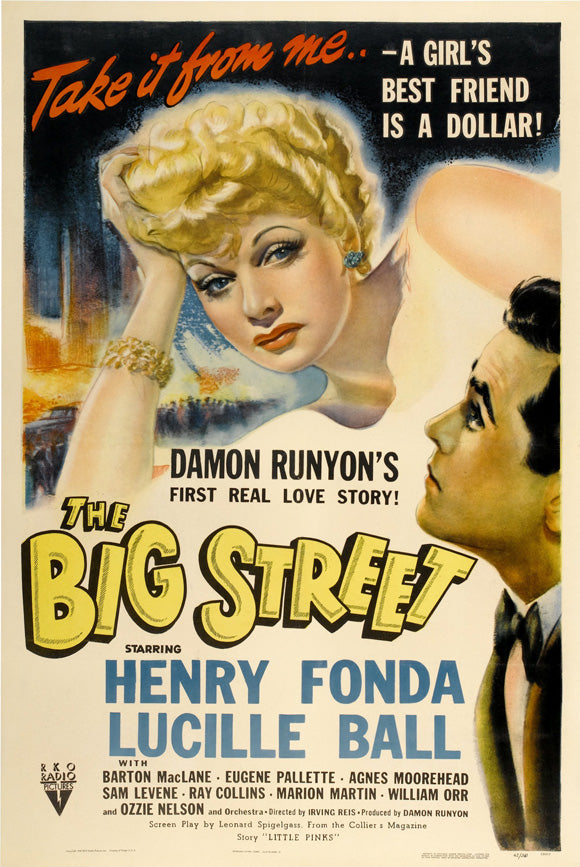 Big Street Movie Poster Print featuring vibrant cinematic art.