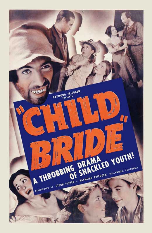 Child Bride Movie Poster Print showcasing vintage film art.