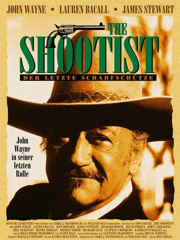 The Shootist Movie Poster Print featuring classic Western film art.
