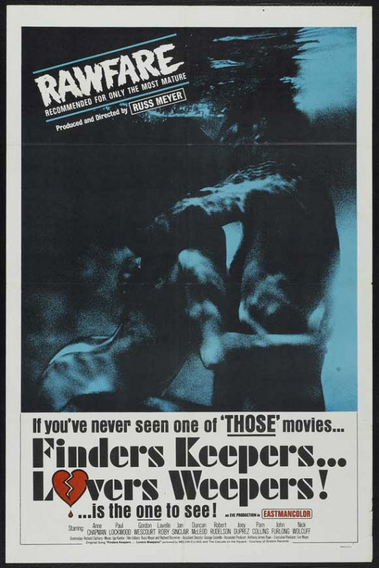 Finders Keepers Lovers Weepers Movie Poster showcasing classic cinema art.
