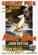 Moby Dick Movie Poster Print showcasing the classic tale of Captain Ahab and the white whale.