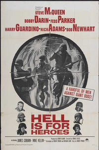 Hell Is for Heroes Movie Poster Print showcasing bravery and sacrifice.