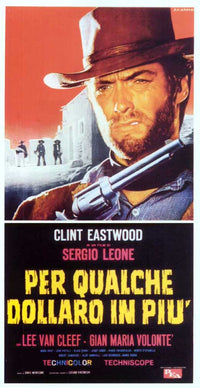 'For a Few Dollars More' movie poster print showcasing classic Western cinema.