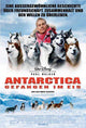 Eight Below Movie Poster Print featuring sled dogs in Antarctica.