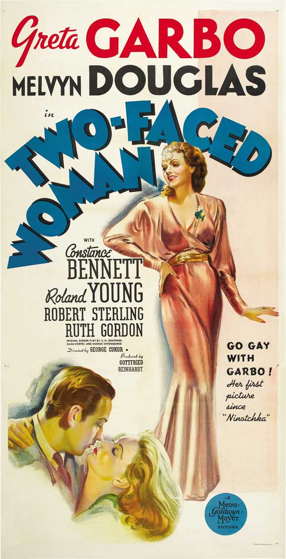 Two-Faced Woman Movie Poster Print showcasing unique design and vibrant colors.